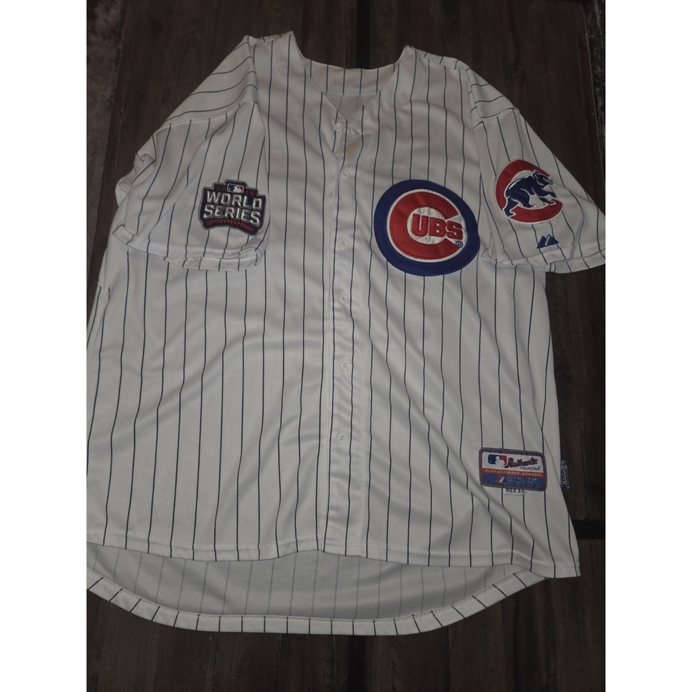 Majestic Authentic Chicago Cubs Russell 27 2016 World Series Jersey  SZ 54